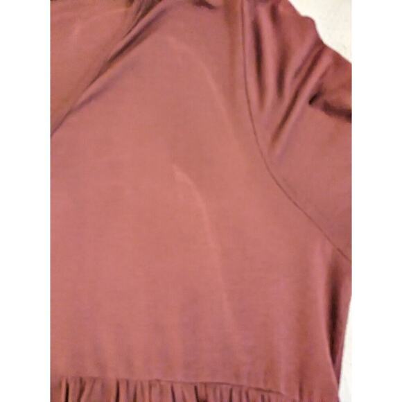 Blumin Apparel Women's Purple/Mauve Long Sleeve WeatheredShirt Dress Size Large - Picture 6 of 9